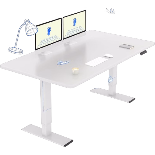 Flexispot E1 Pro 140x70 (Blanc/Blanc)