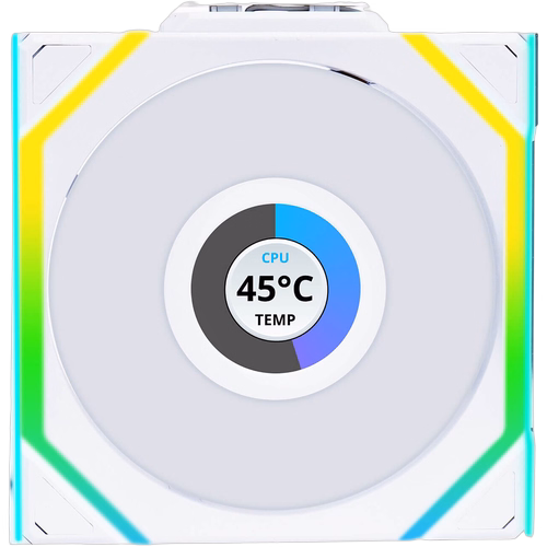 Lian Li Uni Fan SL Wireless LCD Reverse Blade  120 (Blanc)
